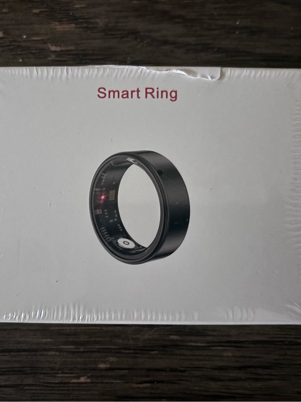 Smart Ring Wearable - Black Size 8